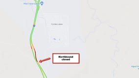 Interstate 17 partially closed at Bloody Basin due to motor home fire