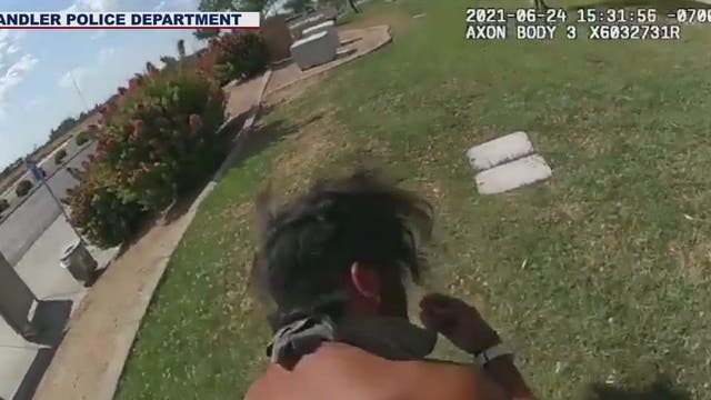 VIDEO: Chandler officer performs Heimlich maneuver, saves man choking on food