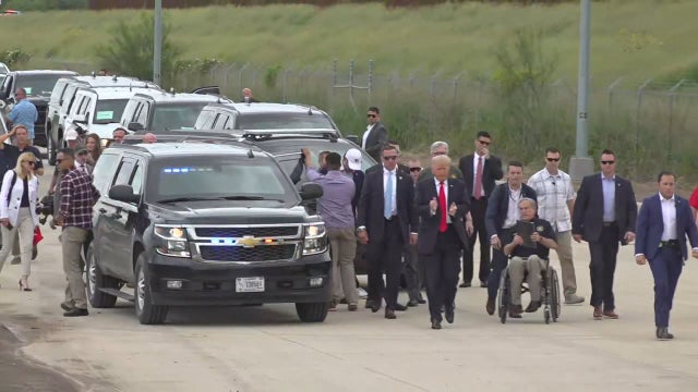 Former President Trump tours southern border with Gov. Abbott to discuss border security