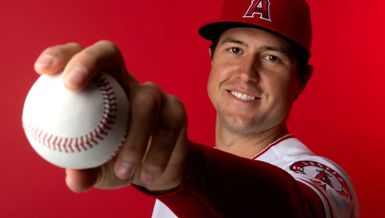 Los Angeles Angeles' photo day at Tempe Diablo Stadium on Tuesday, February 19, 2019 in Tempe, Arizona.