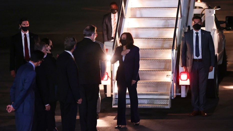 Vice President Kamala Harris Arrives in Mexico to Meet AMLO