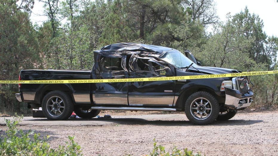 A photo of the truck involved