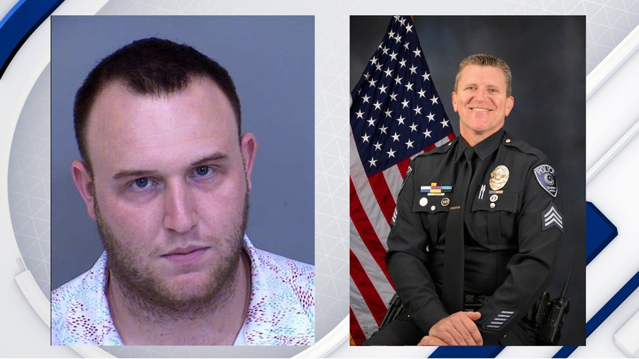 Colton Sattler was arrested for DUI after hitting Sgt. Edgerton on the Loop 101.