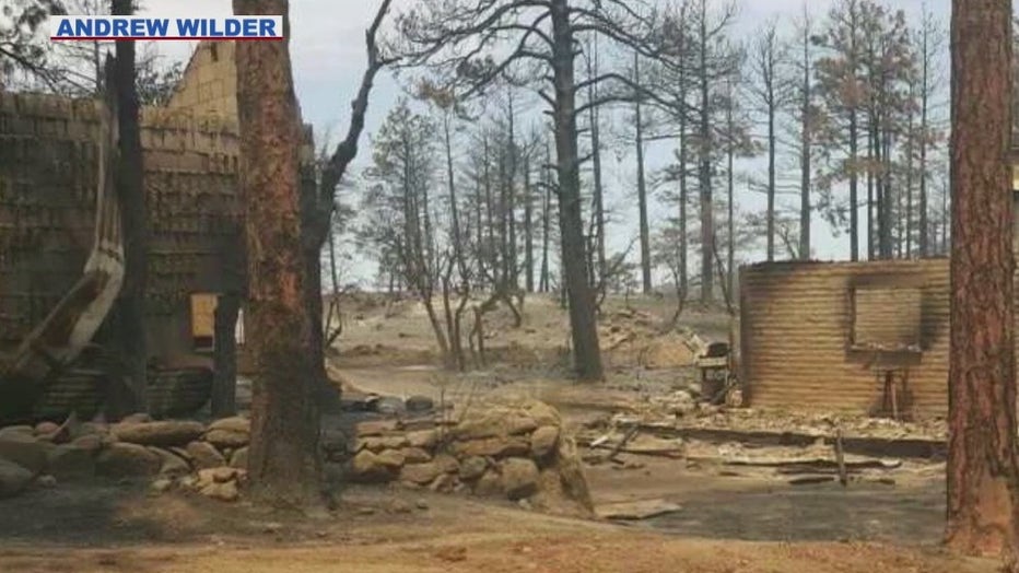 The rubble of Rusty Bowers' home