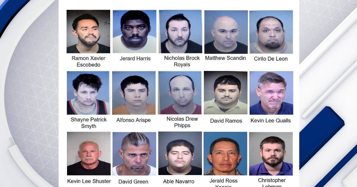 Arizona police arrest 40 in child sex crimes operation | FOX 10 Phoenix
