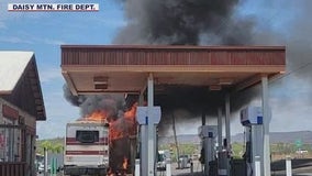 Gas pump goes up in flames in Black Canyon City