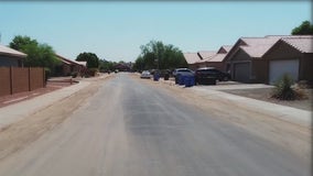 Weekend monsoon storm turned residential street in Maryvale into a river