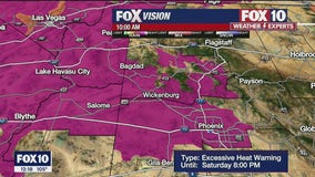 Excessive heat warning issued for 6 Arizona counties