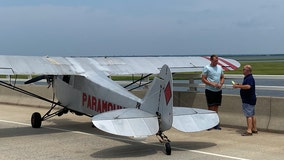 Teenage banner plane pilot makes safe emergency landing on bridge in Ocean City, New Jersey