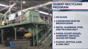 Glass, certain plastics no longer recyclable under Gilbert's new recycling program