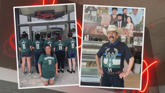 Lopez Bakery roots for Brook, Bucks