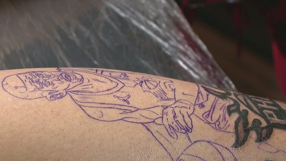 Excited Suns fan gets Chris Paul tattooed on his leg as team gets closer to NBA title