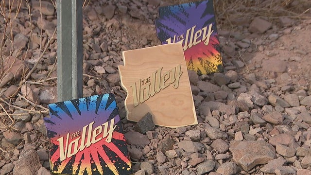 Searching for the signs: Phoenix area artist leaves hidden artwork along hiking trails on Suns game days