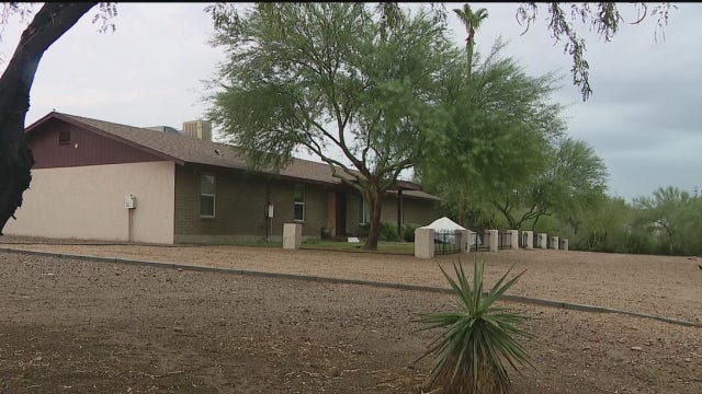 Lighting strike causes a house to catch fire in North Phoenix