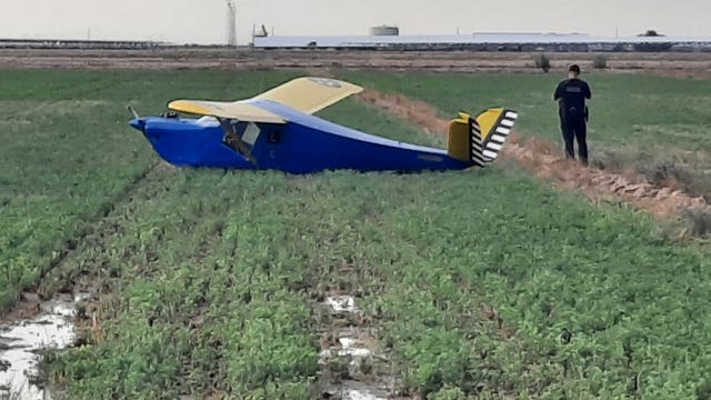 Two people OK after making emergency landing in Buckeye Valley