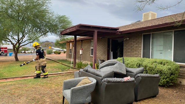 FD: Lightning strikes Phoenix home, sparks attic fire