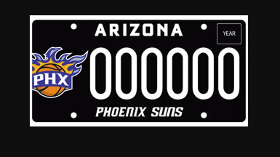 Phoenix Suns Specialty License Plate