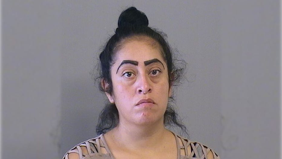 Desiree Castaneda is pictured in a booking photo. (Photo credit: Tulsa County via Tulsa Police Department)