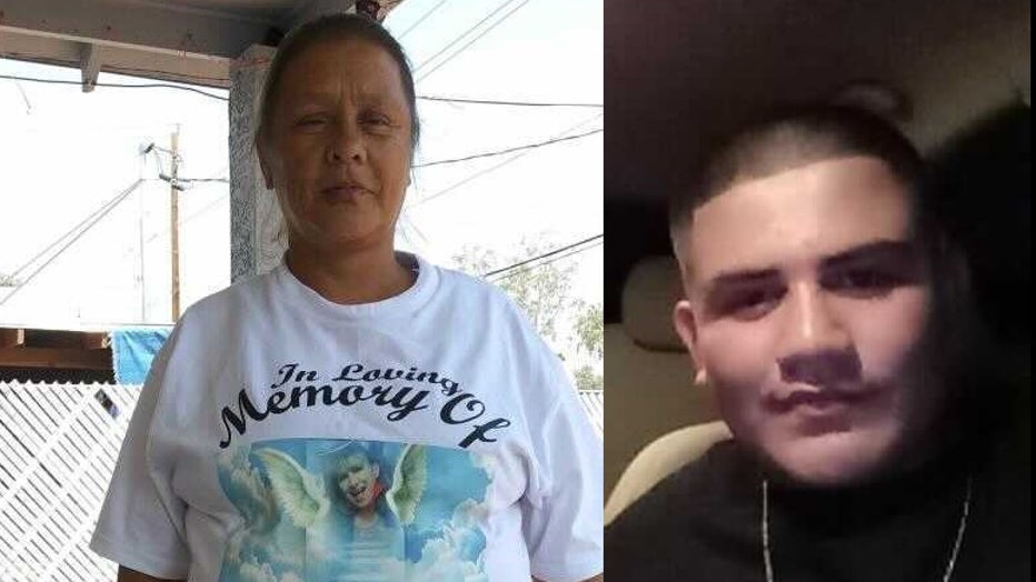 Lucy Barragan, 51, and her grandson, Alonso Barragan, 17