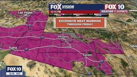 National Weather Service issues Excessive Heat Warning for Phoenix and other parts of Arizona