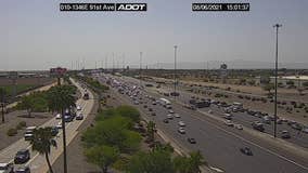 Westbound I-10 blocked due to serious injury collision