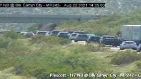 Traffic on I-17 near Black Canyon City begins to flow again, ADOT says