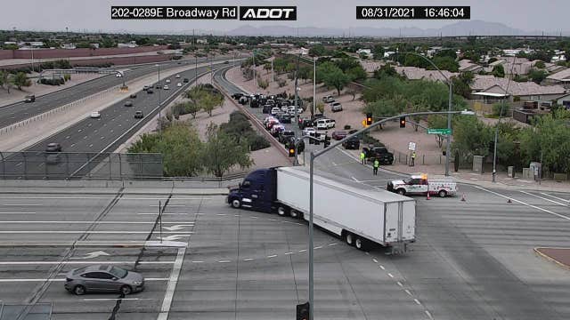 Mesa PD: Armed robbery suspect found dead inside truck on Loop 202 in Mesa