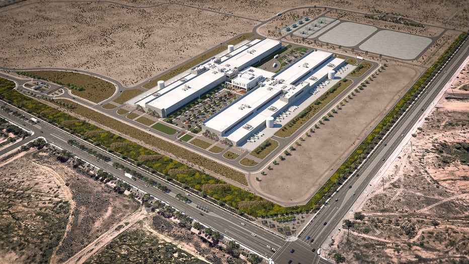 Mesa data center rendering