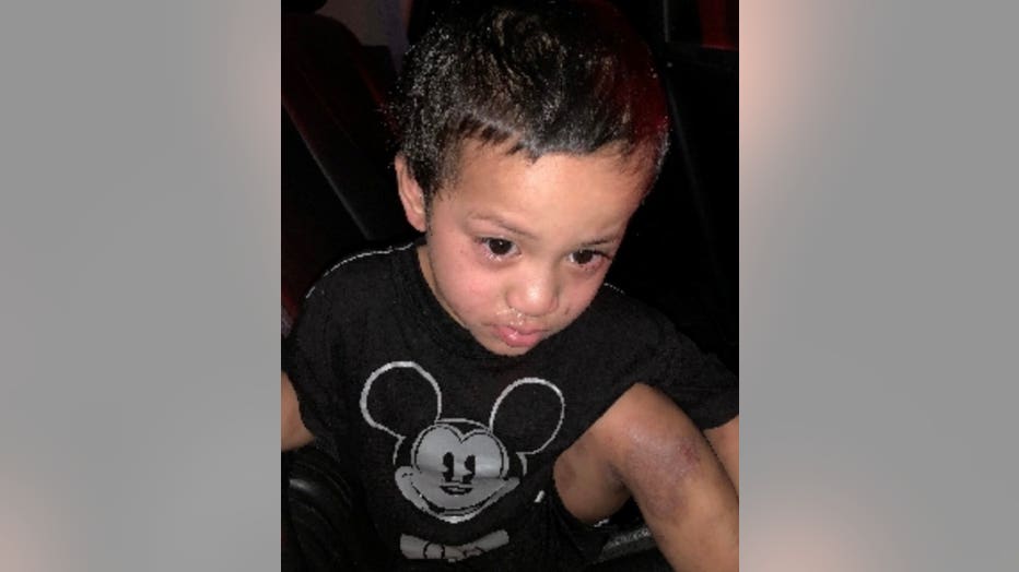 A toddler was found alone outside in Mesa early Sunday morning.
