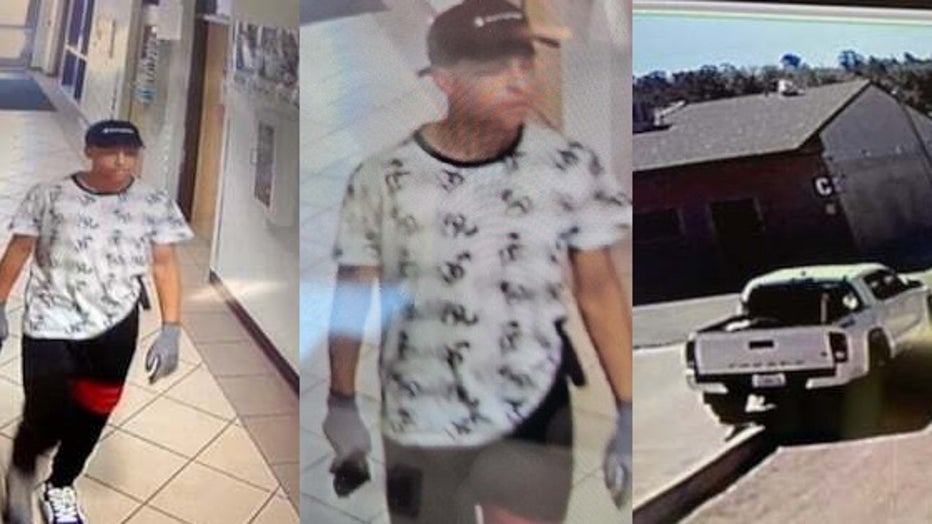 Payson Police released photos of a suspected gunman who entered Payson High School on the morning of Aug. 22. They say he left in a white Toyota Tacoma