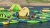 Slip, slide and swim: Large inflatable obstacle course opens on Lake Pleasant