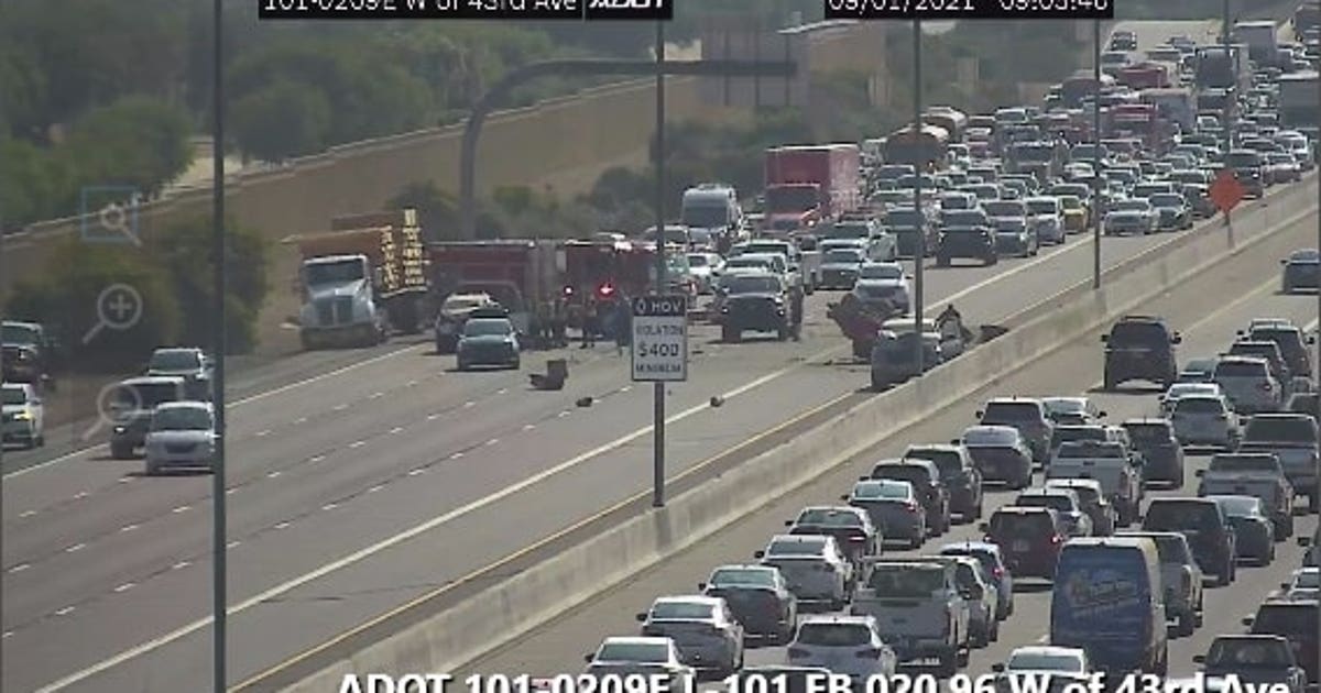 Three hospitalized after Loop 101 crash in North Phoenix | FOX 10 Phoenix
