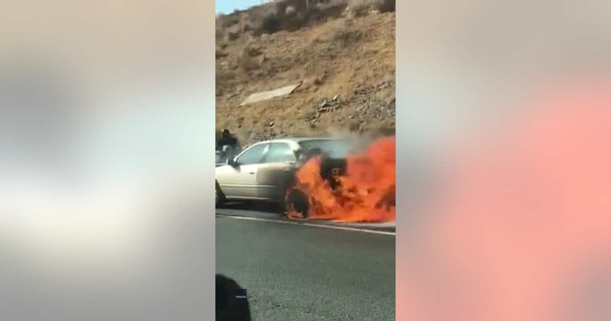 Good Samaritans pull elderly couple from burning car in Southern ...