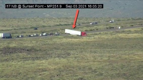 Crash involving semi resulted in traffic delays on I-17 North