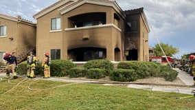 5 people displaced, dog rescued after fire burns West Phoenix apartment