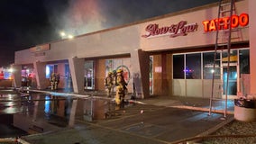 South Phoenix businesses damaged after fire breaks out in strip mall