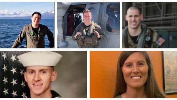 US Navy IDs 5 sailors killed in helicopter crash near San Diego