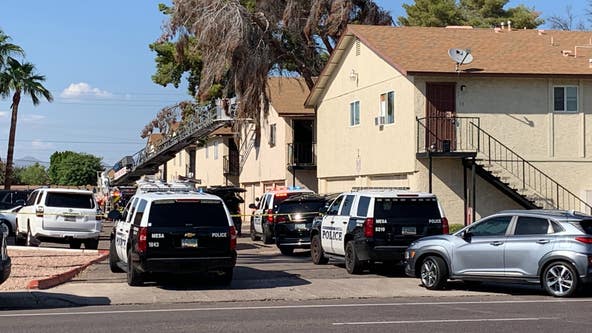 Mesa Police investigating after a woman was found with a shooting injury