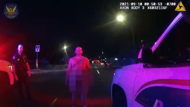 Body-cam video shows Phoenix officers detaining naked man before dying in custody