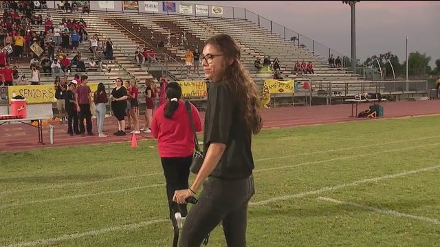 East Valley football coach back on the field after recovering from bad crash in January