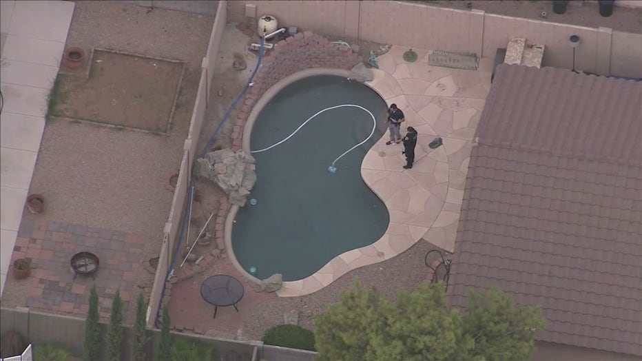 An investigation is underway after a child nearly drowned in a Chandler pool