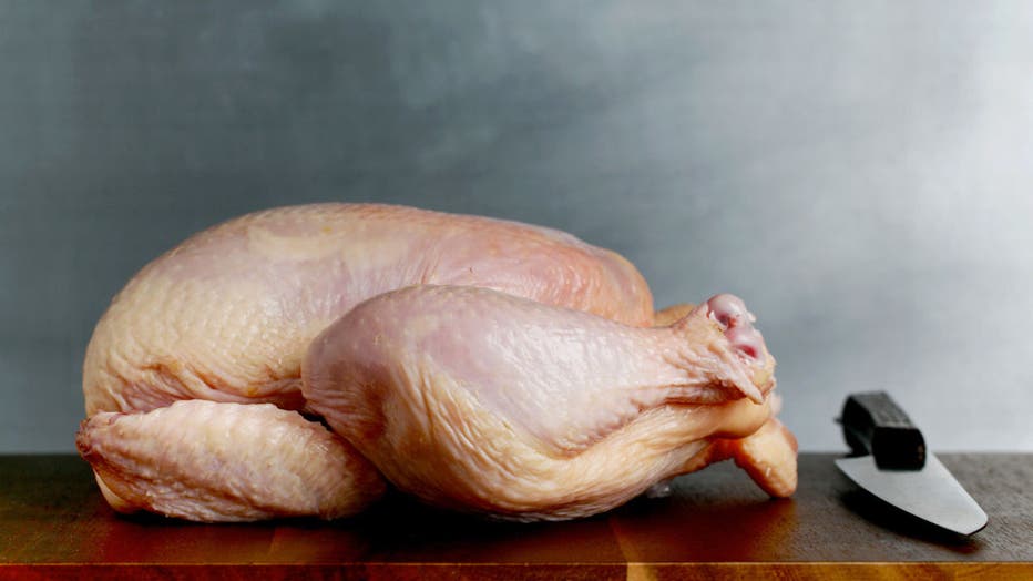 Whole raw chicken