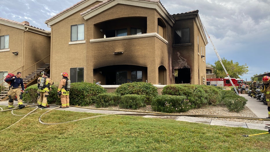 A scorched apartment in West Phoenix.