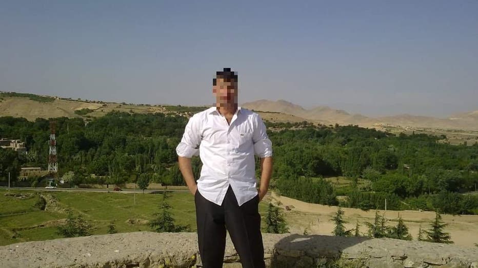 Afghan national working to be saved by a friend in Phoenix, Arizona. His identity is protected for safety reasons