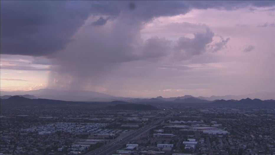 Monsoon rain over the Valley on Sept. 1