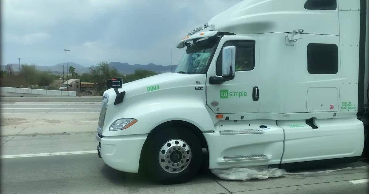Tu Simple Behind the wheel of autonomous trucks with TuSimple in Tucson | FOX 10 ...