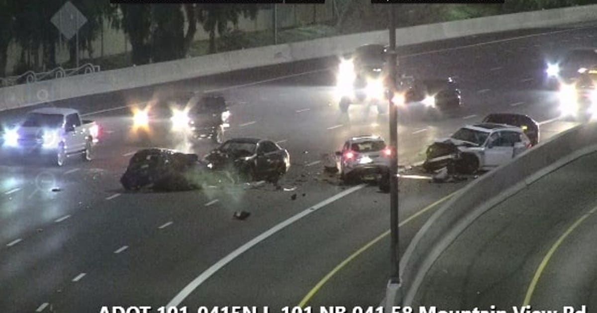 Loop 101 reopens in Scottsdale after serious multi-car crash | FOX 10 ...