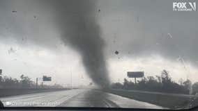 Tornado rips across Southern Texas highway