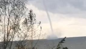 ‘Magnificent yet terrifying’: Waterspout twirls over Lake Erie