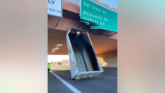 Loop 202 in Mesa reopens after large object gets wedged under overpass
